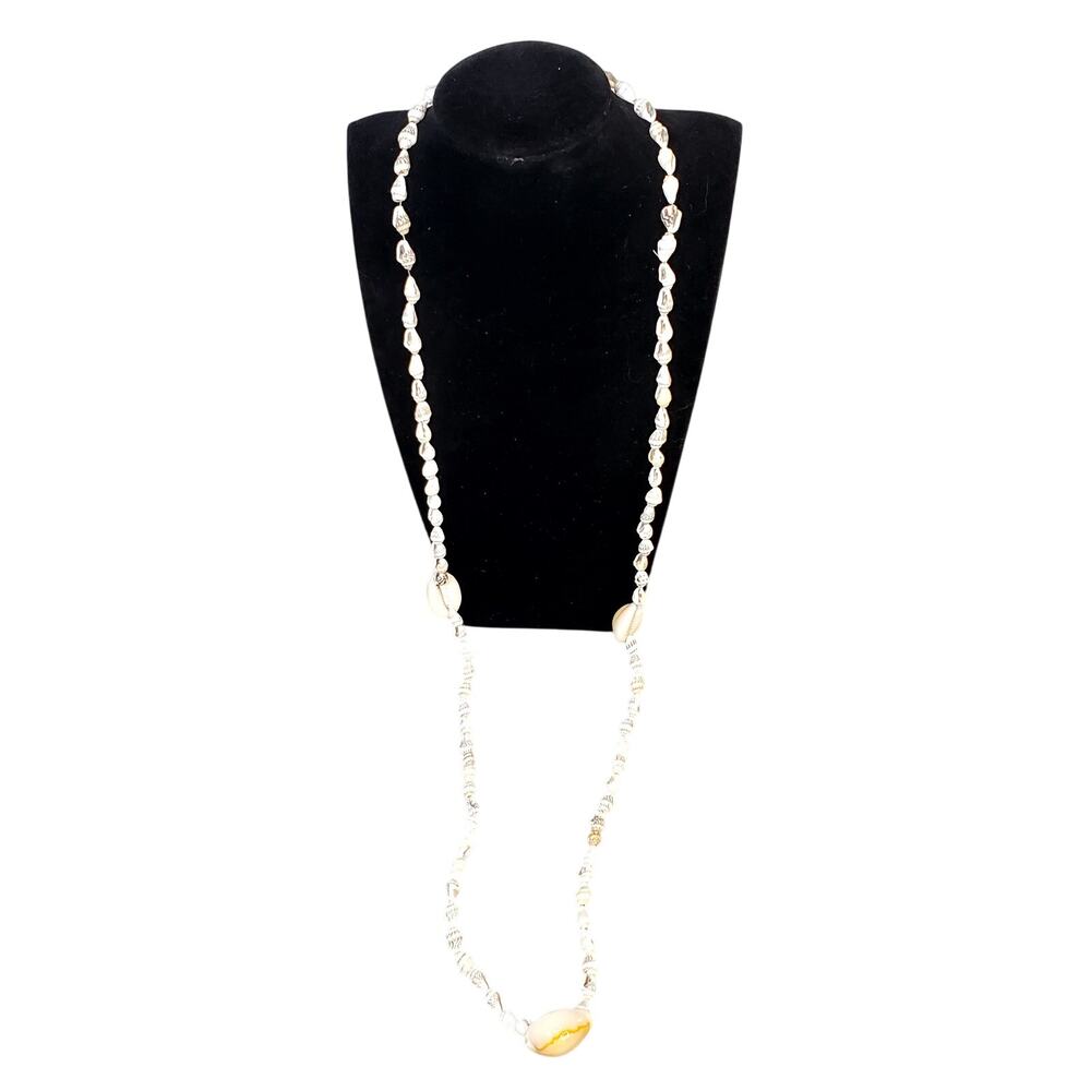 Hilo Hatties Necklace Brown Seed Pod Shell Bead Strand 17" Vtg